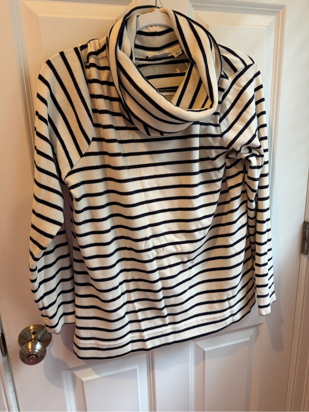 L.L. Bean 100% cotton cowl neck top